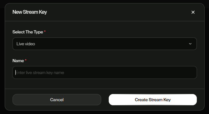 Name Your Stream Key