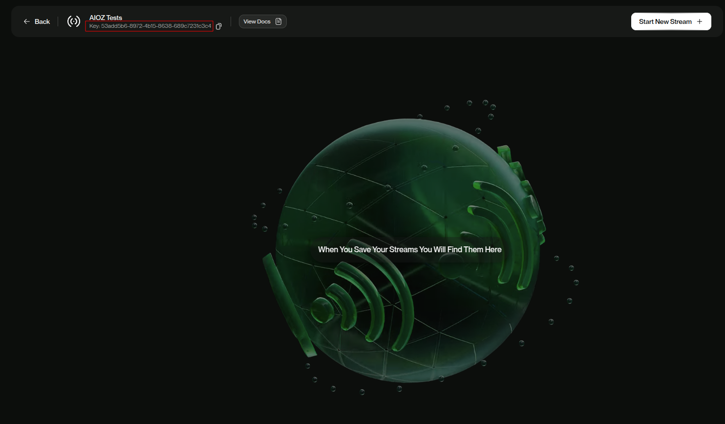 Stream Connection Details