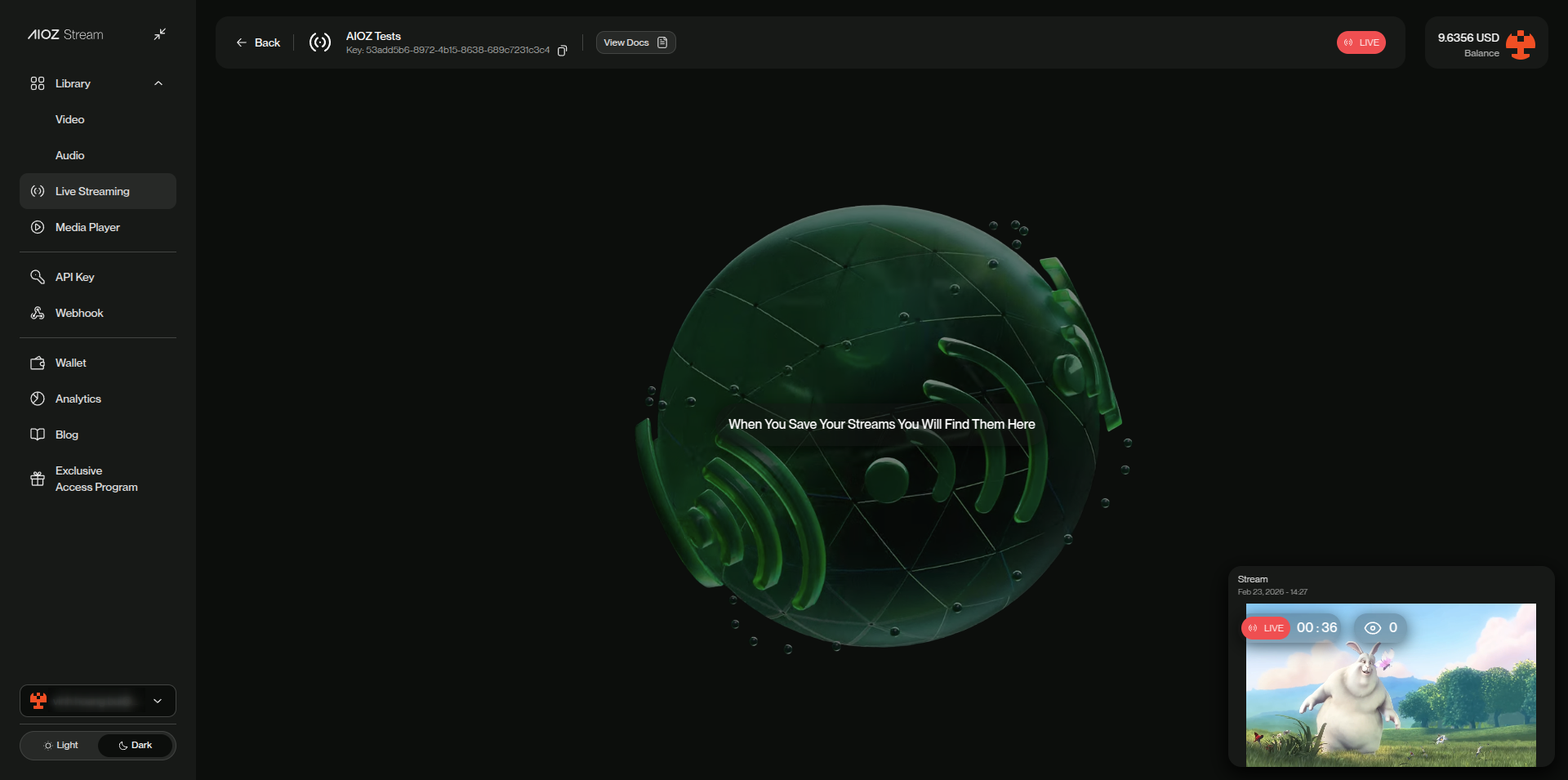 Select Livestream Session